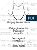 Mozart Business Card