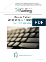 Cerner Patient Scheduling & Registration: Online Manual