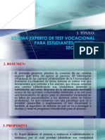 Sistema Experto de Test Vocacional Para Estudiantes.....