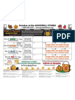 Goodwill's October Retail Calendar