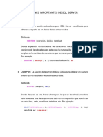 Funciones elementales SQL