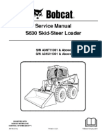 Bobcat S630 Service Manual (Taller, Workshop)