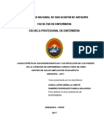 Características sociodemográficas y satisfacción de los padres en la atención de enfermería en el CRED