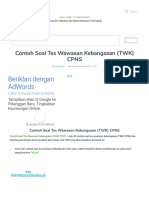 Contoh Soal Tes Wawasan Kebangsaan (TWK) CPNS - Serba Makalah by YQN SN:384087512