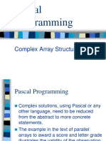 Pascal Programming: Complex Array Structures
