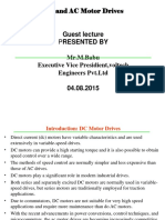 Guest Lecture: DC and AC Motor Drives