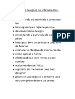 Curso de Designer de Sobrancelhas