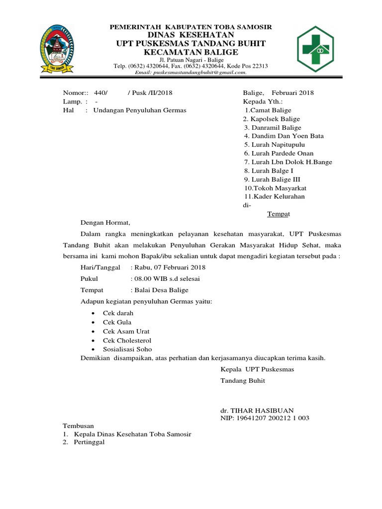 4400 Contoh Undangan Germas Gratis Terbaik