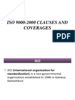 Iso 9000-2000 Clause's and Coverages