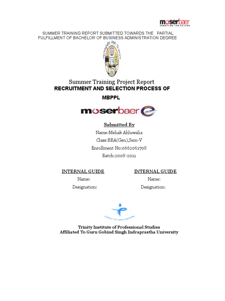 Recruitment & Selection Report | PDF | Recruitment | Floppy Disk