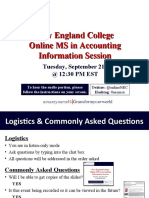 New England College MS in Accounting Sept 21st Information Session