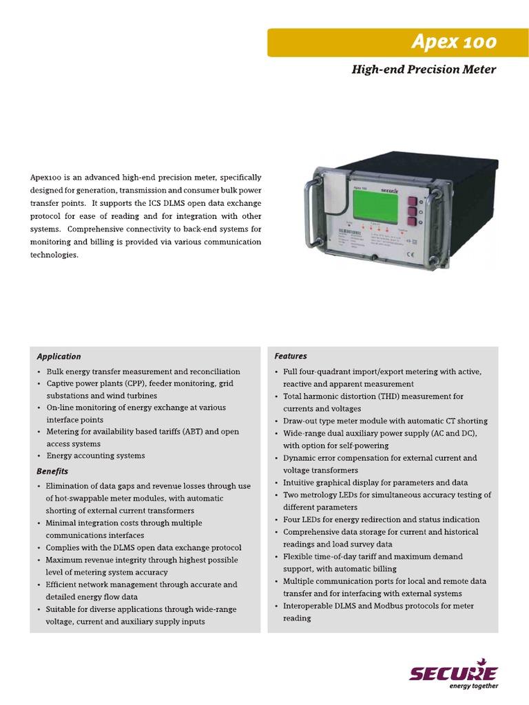 Secure Meters Catalogue | PDF | Pump | Power Supply