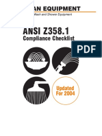 ANSI Z358.1: Compliance Checklist