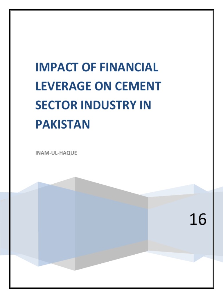 Impact of Financial Leverage On Cement Sector Industry | PDF | Capital ...