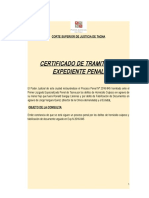 Certificado de Tramite de Expediente