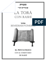 La Tora Bamidbar Con El Comentario Rashi