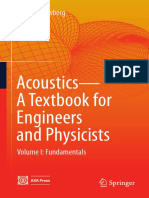 Acoustics A Textbook For Engineers and Physicists Volume I Fundamentals PDF