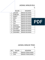 Jadwal Minlok N Linsek