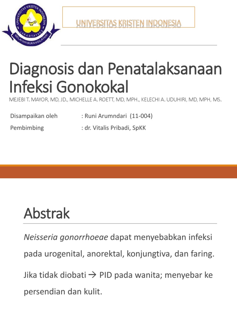 JURNAL Gonore PDF Genitourinary System Diseases Sexually