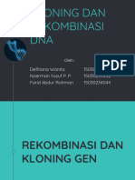 Kloning Gen Dan Rekombinasi DNA...