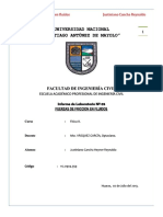 Informe V Fuerzas de Friccion en Fluidos PDF