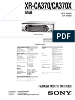 Service Manual: XR-CA370/CA370X