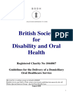 BSDH Domiciliary Guidelines August 2009