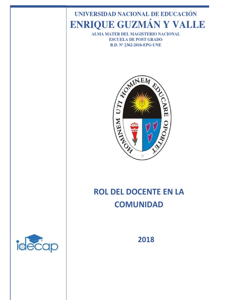 Rol del Docente en la Comunidad Educativa | PDF | Comunidad | Maestros