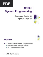 CS241 System Programming: Discussion Section 11 April 24 - April 27