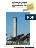 La Grúa Flat-Top 130 EC-B 6 R.tronic de Liebherr en La Construcción de La Planta Solar Termoeléctrica Más Grande de Europa