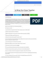 36 Questions to Bring You Closer Together _ Psychology Today