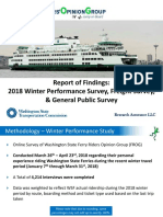 Report of Findings: 2018 Winter Performance Survey, Freight Survey, & General Public Survey