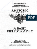 James J. Murphy - The 26th Annual Newberry Library Renalssance Conference - Rhetoric in The Renaissance - A Basic Bibliography (1979, The Newberry Library)