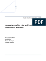 Innovation Policy Mix and Instrument Interaction. A Review PDF
