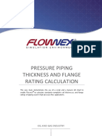 Pressure Piping Thickness and Flange Rating Calculation.pdf