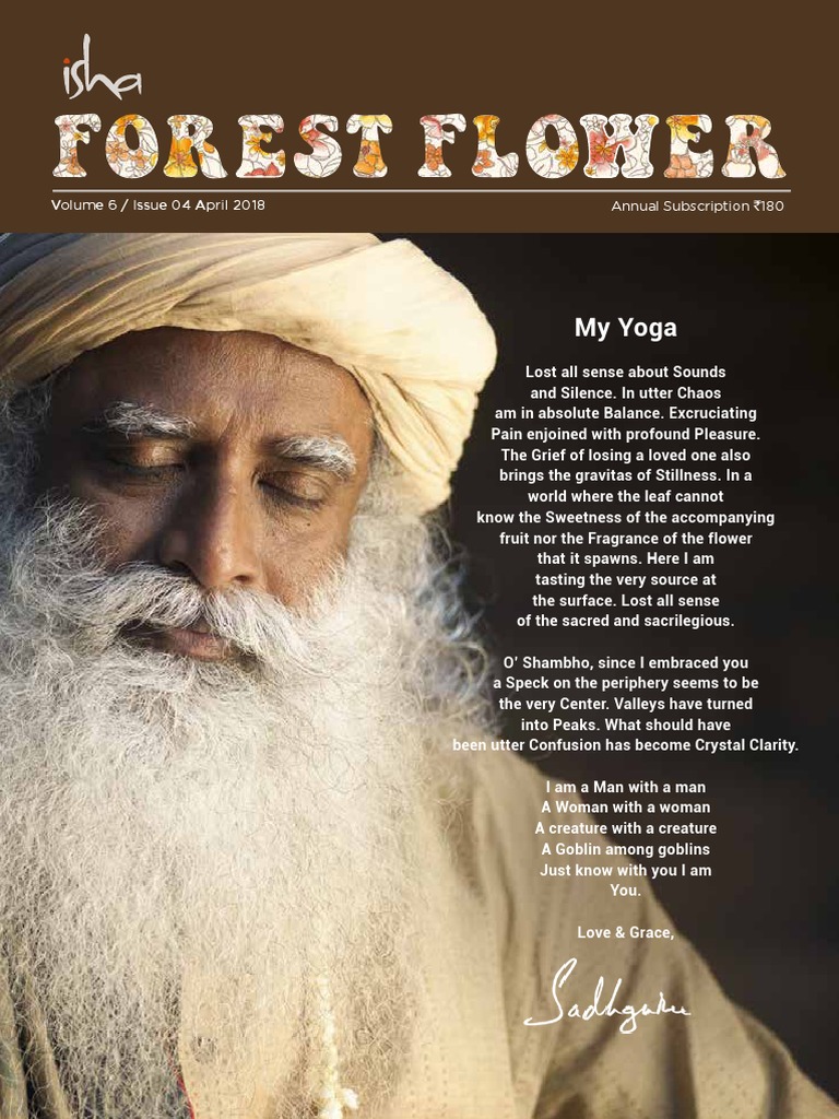 Isha Forest Flower April 2018 PDF Consciousness Thought