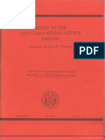 Index To The Salt Lake Mining Review 1899-1928 B-91