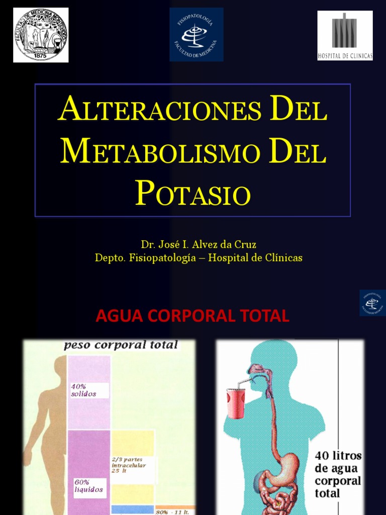 Alteraciones del Metabolismo del Potasio | PDF | Potasio | Dieta y ...