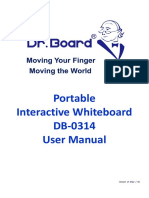 Portable Interactive Whiteboard DB 0314 User Manual: Version of 2012 / 06