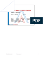 Optera Metro 4100-4200 Lab Manual