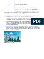 Causas de La Contaminación Del Medio Ambiente