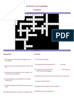El Sonido y Sus Cualidades CRUSCIGRAMA