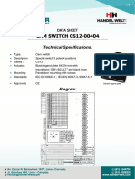 CAM SWITCH CS12-00404: Technical Specifications