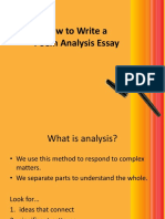 How To Write A Poem Analysis Essay