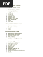 AWS Sysops Administrator Syllabus