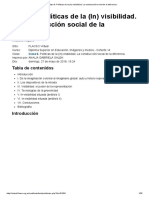 Clase 6. Políticas de La (In) Visibilidad. La Construcción Social de La Diferencia