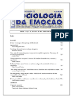 Sociolagia Da Emoção - Revista Brasileira PDF