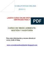 Curso Gratuito Online Medio Ambiente: Gestión y Auditoría