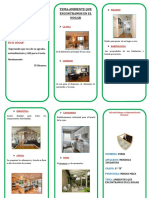 Triptico Ambiente Que Econtramos en El Hogar