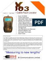 TDR / Toner - Cable Fault Locator: BI Communications Limited
